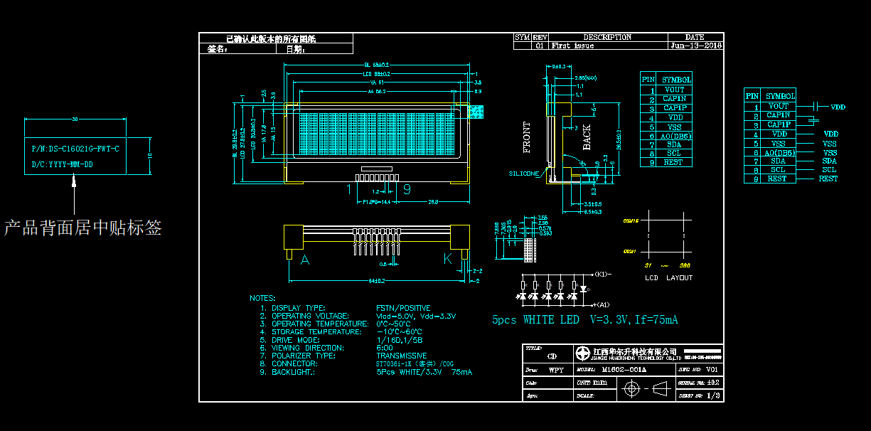 hemlcd display 