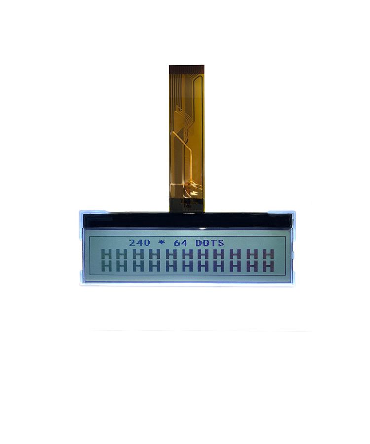 240*64 STN Transflective Positive Monochromatic LCD Display Distributor