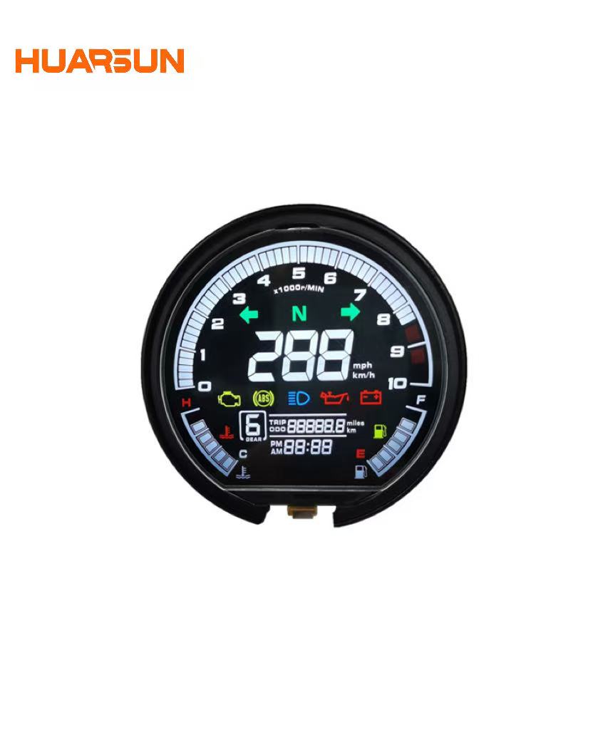 customized monochrome segment code screen lcm applied to motorcycle