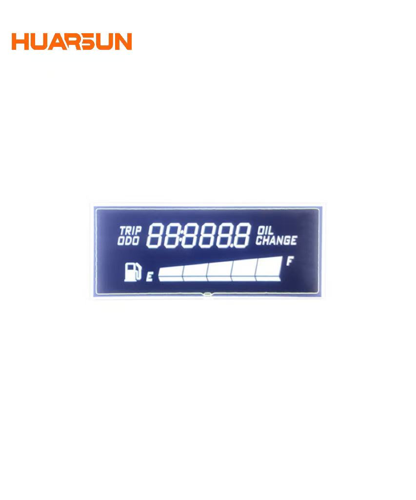 Monochrome Customized LCD Display Segment Code Screen Of Onboard Instrument