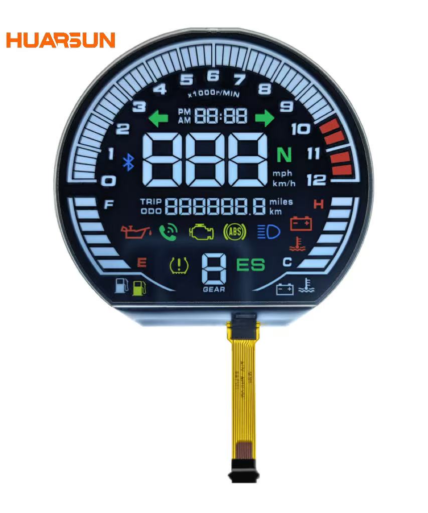 Monochromatic LCD Display 4SPI Round Screen Used in Onboard Instrument